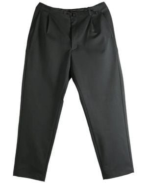 Goldwin Pleated Belted Trousers - Grey