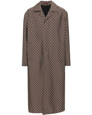 Gucci Gg Supreme Coat - Brown