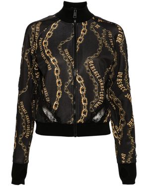 Versace Jeans Couture Logo-Chain Jacket - Black