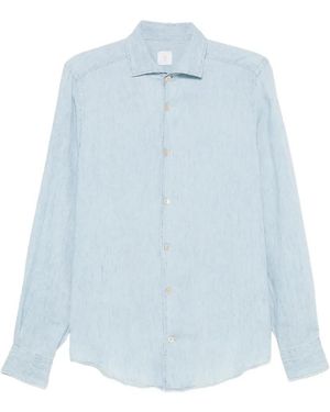 Eleventy Long-Sleeve Shirt - Blue