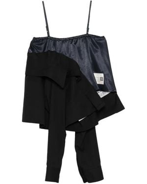 Maison Mihara Yasuhiro Panelled Blouse - Black