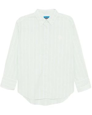 SPORT b. by agnès b. Stiped Cotton Shirt - White