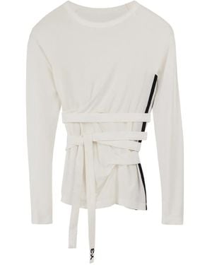 Y-3 Tie-Fastening T-Shirt - White