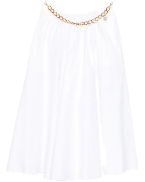 Elisabetta Franchi Cotton Skirt - White