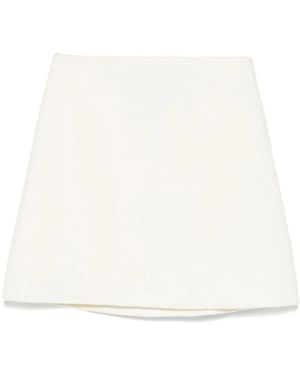 Ermanno Scervino Minijupe En Laine - Blanc