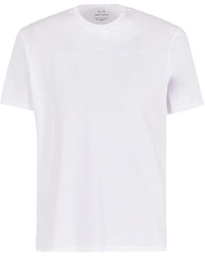 ARMANI EXCHANGE Short-Sleeve Cotton T-Shirt - White