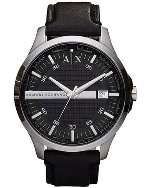 ARMANI EXCHANGE Reloj de 46 mm con cara redonda - Negro