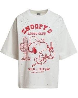 Essentiel Antwerp Rhinestone-Embellished Graphic-Print T-Shirt - White