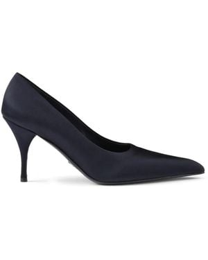 Prada 85 Mm Satijnen Pumps - Blauw