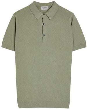 John Smedley Roth Short-Sleeve Jumper - Green