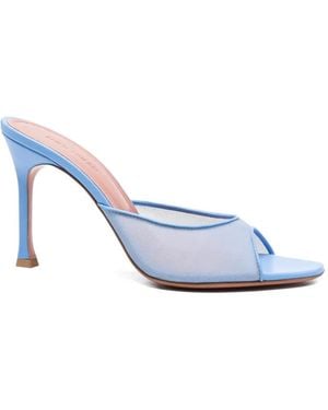 AMINA MUADDI Alexa Mesh Sandals - White