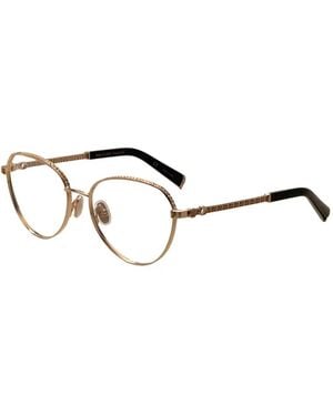 Philipp Plein Crystal-Embellished Geometric-Frame Glasses - Metallic
