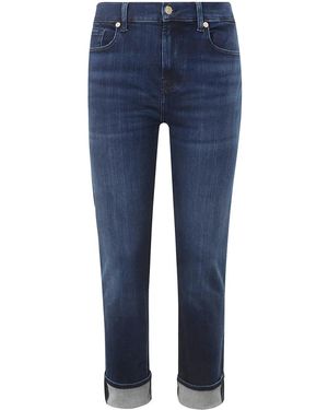 7 For All Mankind クロップド ジーンズ - ブルー