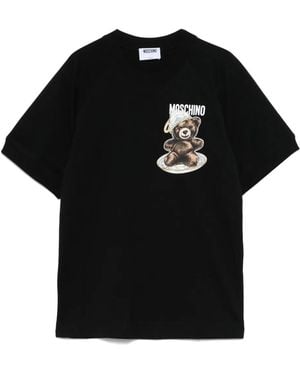Moschino Logo-Print T-Shirt - Black