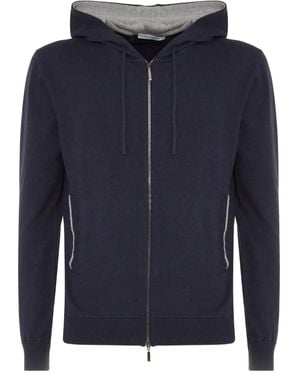 Cruciani Hoodie Zippé - Bleu