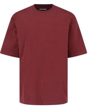 White Sand Round-Neck T-Shirt - Red