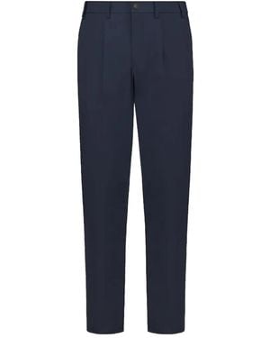 People Of Shibuya Kobra Pleat-Detailed Trousers - Blue