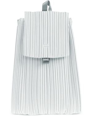 Pleats Please Issey Miyake Mochila Plisada - Blanco