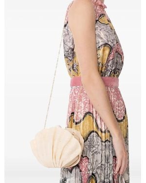 Poolside The Origami Scallop Clutch Bag - Pink