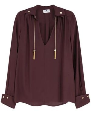 Elisabetta Franchi Shirt Viscose - Purple