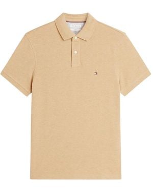 Tommy Hilfiger 1985 Logo-Embroidered Polo Shirt - Natural
