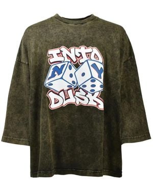 Intodusk Cee-Lo Graphic-Print Wide-Fit T-Shirt - Green