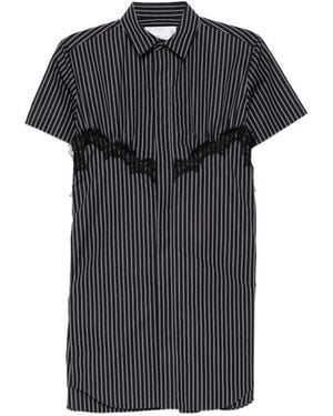 Sacai Poplin Dress - Black
