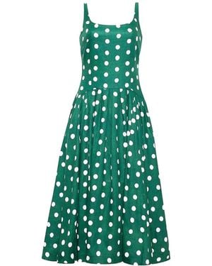 Designer Lime Polka Dot Dress for Women - Up to 83% off | Lyst
