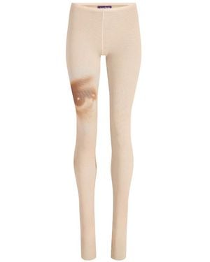 Jean Paul Gaultier Pantalones The Face - Blanco