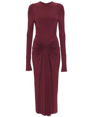 Victoria Beckham Frances Gathered Midi Dress
