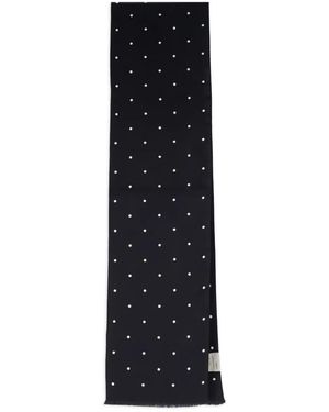 Destin Polka-Dot Scarf - Black