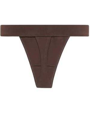 DSquared² Tanga Mit Logo-Detail - Braun
