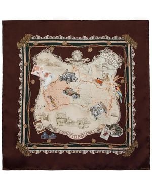 Zimmermann Printed Square Scarf - Brown