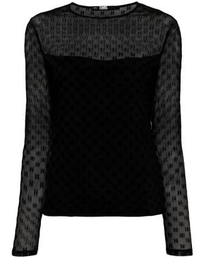 KARL LAGERFELD Kl Tops - Black