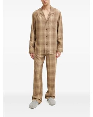 CDLP Karierter Pyjama - Natur