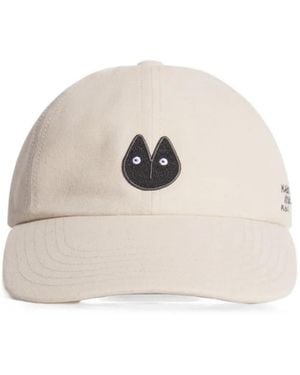 Maison Kitsuné Fortune Fox Logo-Patch Baseball Cap - Natural
