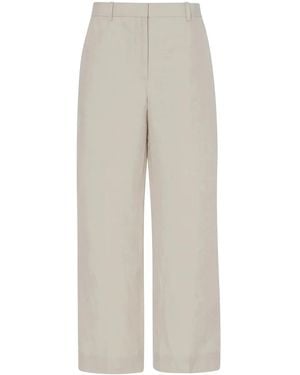 The Row Noxy Pant In Silk And Linen - White