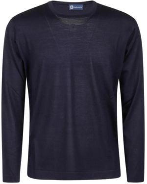 Alpha Industries Round-Neck Wool T-Shirt - Blue
