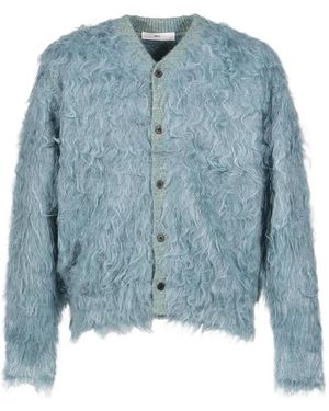 TOGA TOO Shaggy-Knit Cardigan - Blue