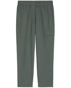 Marc O' Polo Elasticated-Waist Trousers - Green