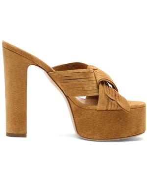 Casadei Sandalias Patty Con Plataforma - Marrón