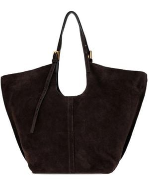 AllSaints Ara Suede Tote Bag - Black