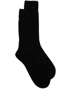 Inverni Hats Lhasa Ribbed Socks - Black