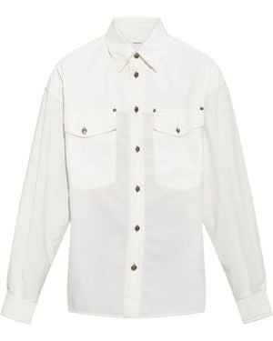 Versace Camicia Medusa Con Tasche - Bianco