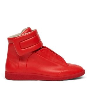 Maison Margiela Future Leather Trainers - Red