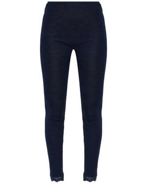 Hanro Leggins Woolen Lace - Azul