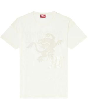 DIESEL Embroidered-Patch T-Shirt - White
