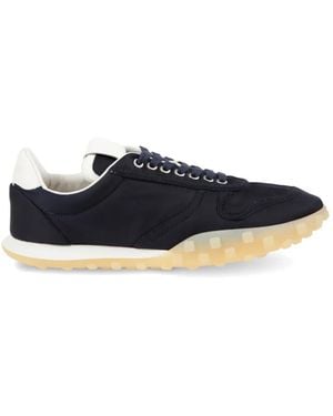Jil Sander Moon Low-Top Canvas Trainers - Blue