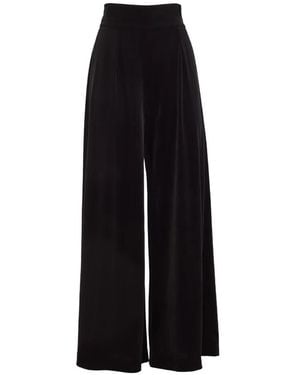 Loretta Caponi Egnazia Palazzo Trousers - Black