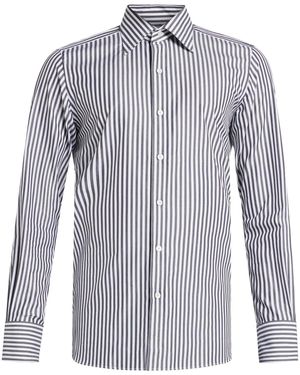 Tom Ford Striped Shirt - Blue